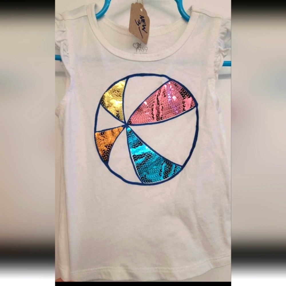 NEW Sequin Beach Ball Tank Top